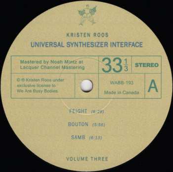 LP Kristen Roos: Universal Synthesizer Interface Vol III
