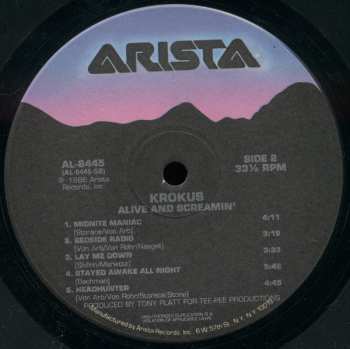 LP Krokus: Alive And Screamin'