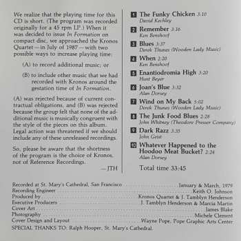 CD Kronos Quartet: In Formation