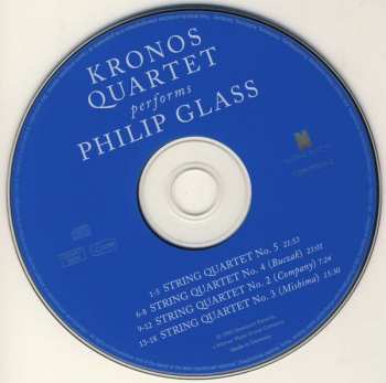 CD Philip Glass: Kronos Quartet Performs Philip Glass