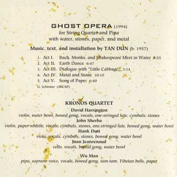 CD Kronos Quartet: Ghost Opera