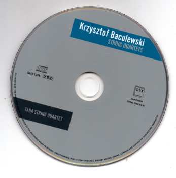 CD Quatuor Tana: String Quartets