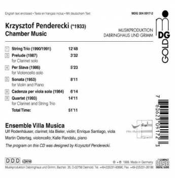 CD Krzysztof Penderecki: Chamber Music