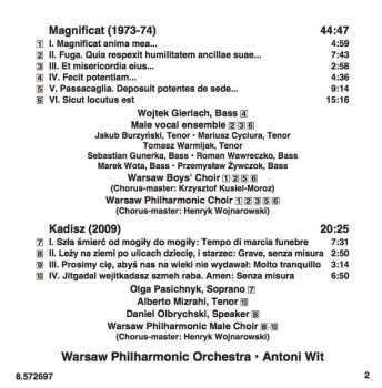 CD Krzysztof Penderecki: Magnificat - Kadisz