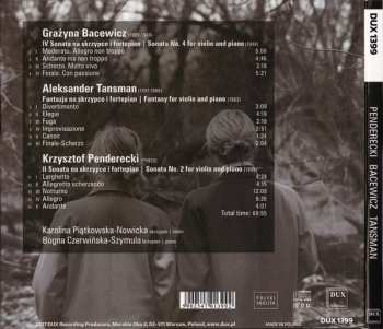 CD Krzysztof Penderecki: Penderecki Bacewicz Tansman
