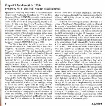 CD Krzysztof Penderecki: Symphony No. 8 / Dies Irae • Aus Den Psalmen Davids