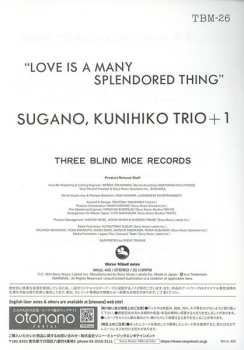 LP Kunihiko Sugano Trio: Love Is A Many Splendored Thing LTD