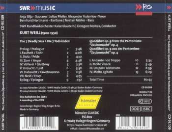 CD Kurt Weill: The Seven Deadly Sins