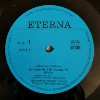 LP Ludwig van Beethoven: Sinfonie Nr. 3 Es-dur Op. 55 (Eroica) CLR