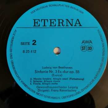 LP Ludwig van Beethoven: Sinfonie Nr. 3 Es-dur Op. 55 (Eroica) CLR