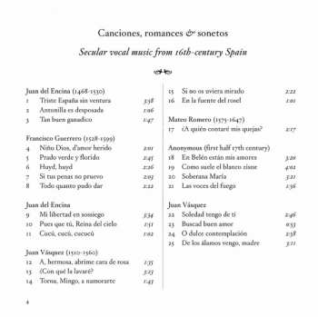 CD La Colombina: Canciones, Romances & Sonetos (Secular Vocal Music From 16th-Century Spain)
