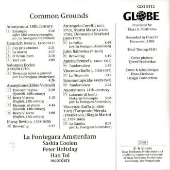 CD La Fontegara Amsterdam: Common Grounds