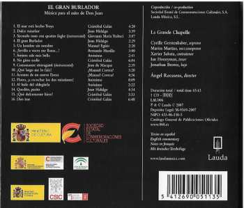 CD La Grande Chapelle: El Gran Burlador, Música para el mito de Don Juan