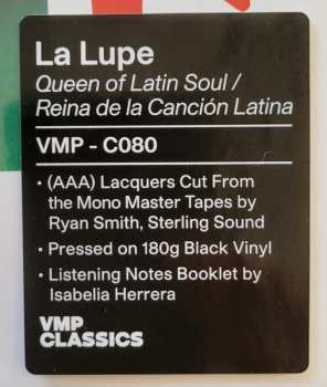 LP La Lupe: Queen Of Latin Soul / Reina De La Cancion Latina