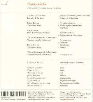 CD La Real Cámara: Tientos y Batallas - 17th-century Violin Music In Spain