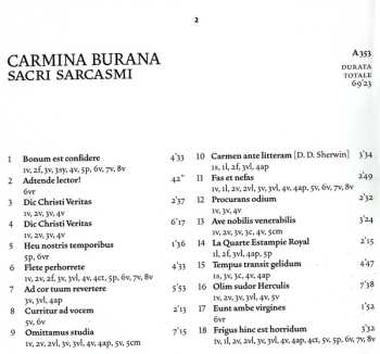 CD La Reverdie: Carmina Burana - Sacri Sarcasmi 