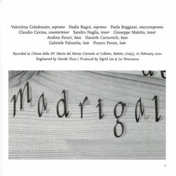 9CD/Box Set La Venexiana: L'Arte De Madrigale LTD
