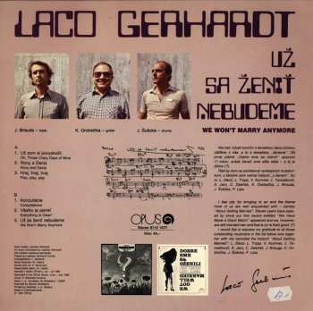 LP Ladislav Gerhardt: Už Sa Ženiť Nebudeme - We Won't Marry Anymore