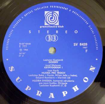 LP Ilja Zeljenka: Slovak Modern Compositions