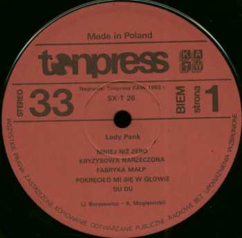 LP Lady Pank: Lady Pank