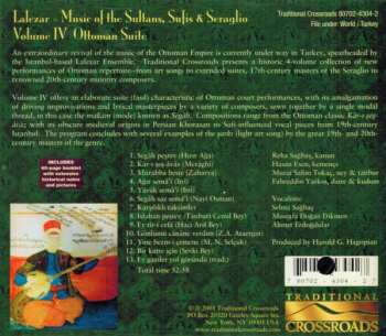 CD Lalezar: Music Of The Sultans, Sufis & Seraglio Volume IV Ottoman Suite