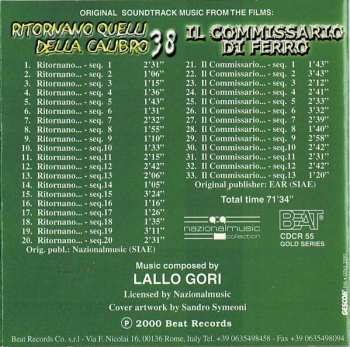 CD Lallo Gori: Ritornano Quelli Della Calibro 38 / Il Commissario Di Ferro (Original Soundtrack Music From The Films)
