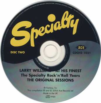 2CD Larry Williams: At His Finest: The Specialty Rock 'N' Roll Years