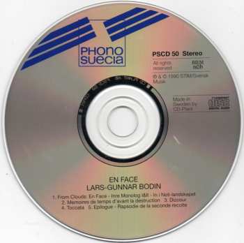 CD Lars-Gunnar Bodin: En Face