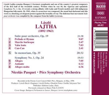 CD Pécs Symphony Orchestra: Orchestral Works • 1: Symphony No. 1 • Suite Pour Orchestre