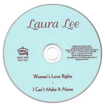 2CD Laura Lee: Women's Love Rights + I Can't Make It Alone + Two Sides Of Laura Lee ... Plus