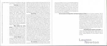 CD Lauren Newton: Filigree