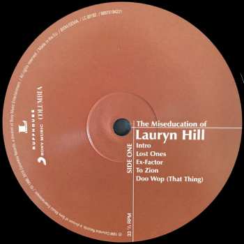2LP Lauryn Hill: The Miseducation Of Lauryn Hill