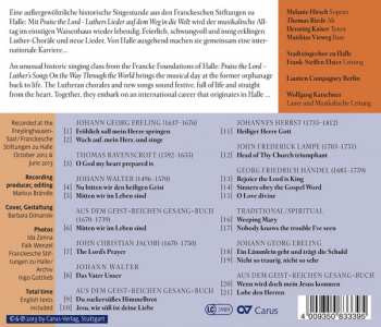 CD Lautten Compagney: Praise The Lord - Luthers Lieder Auf Dem Weg In die Welt