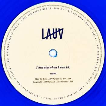 2LP Lauv: I Met You When I Was 18. CLR | LTD