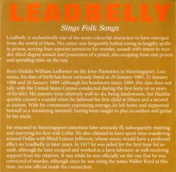 CD Leadbelly: Leadbelly Sings Folk Songs