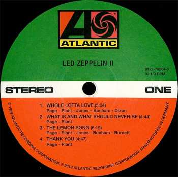 LP Led Zeppelin: Led Zeppelin II
