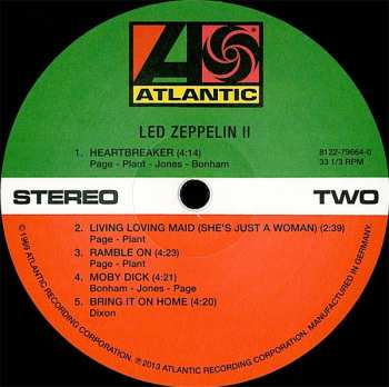 LP Led Zeppelin: Led Zeppelin II