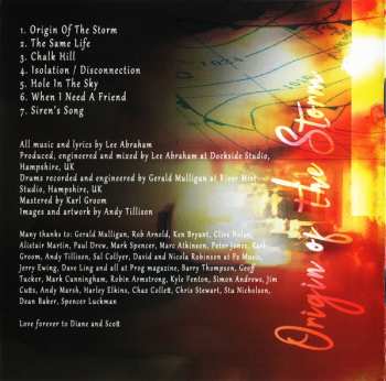 CD Lee Abraham: Origin of the Storm