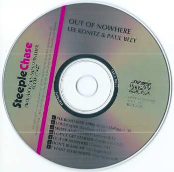 CD Lee Konitz: Out Of Nowhere