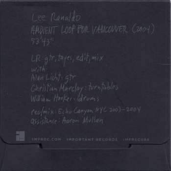 CD Lee Ranaldo: Ambient Loop For Vancouver LTD