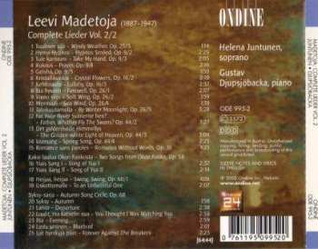CD Leevi Madetoja: Complete Lieder Vol.2
