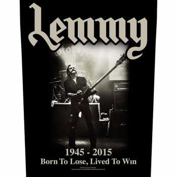 Merch Lemmy: Back patch Lived To Win