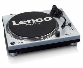 Hi-Fi Lenco L-3809ME - gramofon s přímým náhonem - metalická modř