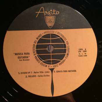 LP Leo Brouwer: Musica Para Guitarra / Musique Pour Guitare / Music For Guitar