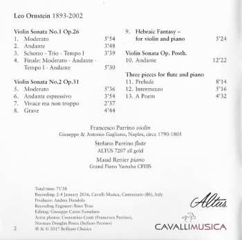 CD Francesco Parrino: Complete Violin Sonatas