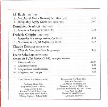CD Johann Sebastian Bach: Two Hands (Music Of J.S. Bach, Domenico Scarlatti, Frederic Chopin, Claude Debussy And Franz Schubert)