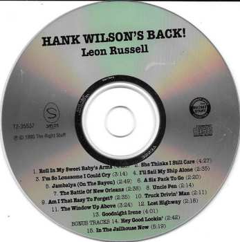 CD Leon Russell: Hank Wilson's Back!