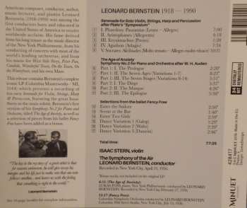 CD Leonard Bernstein: Serenade For Violin Solo, Strings, Harp & Percussion