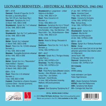 12CD/Box Set Leonard Bernstein: Historical Recordings 1941 - 1961