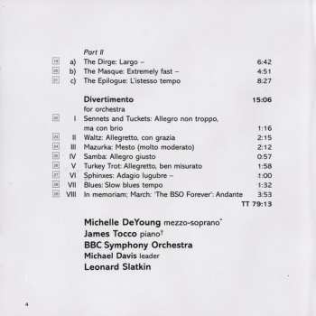 CD Leonard Bernstein: Jeremiah, Symphony No. 1 / The Age Of Anxiety, Symphony No. 2
